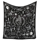 Lofaris Black And White Animal Still Life Family Wall Tapestry